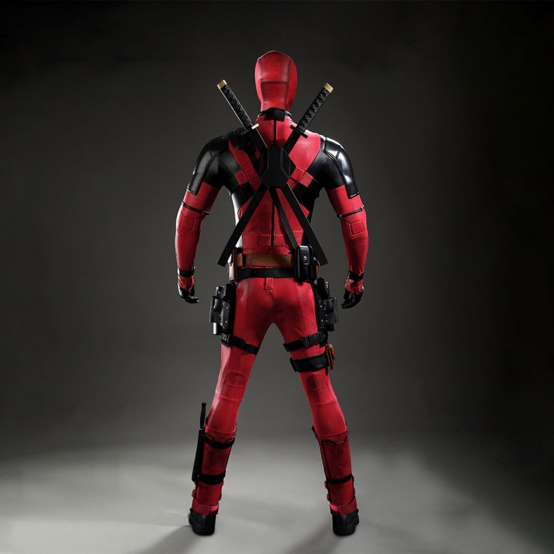 Deadpool 2 Wade Wilson Cosplay Costume Superhero Suit Upgraded Version