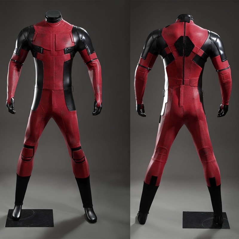 Deadpool 2 Wade Wilson Cosplay Costume Superhero Suit Upgraded Version