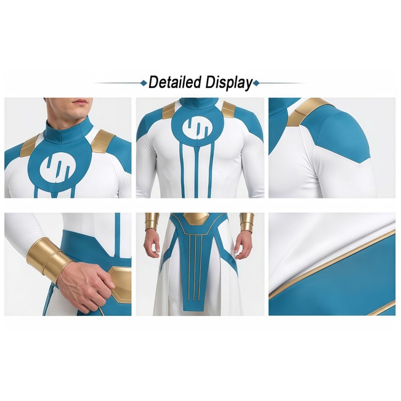 Invincible Viltrumite Emperor Cosplay Costume Mark Grayson Jumpsuit Printed Suit