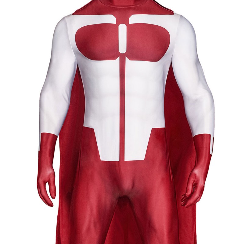 Invincible Omni-Man Grayson Costume Nolan Grayson Printed Jumpsuit Outfit for Men