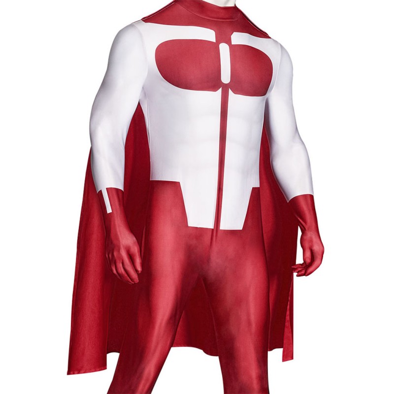 Invincible Omni-Man Grayson Costume Nolan Grayson Printed Jumpsuit Outfit for Men