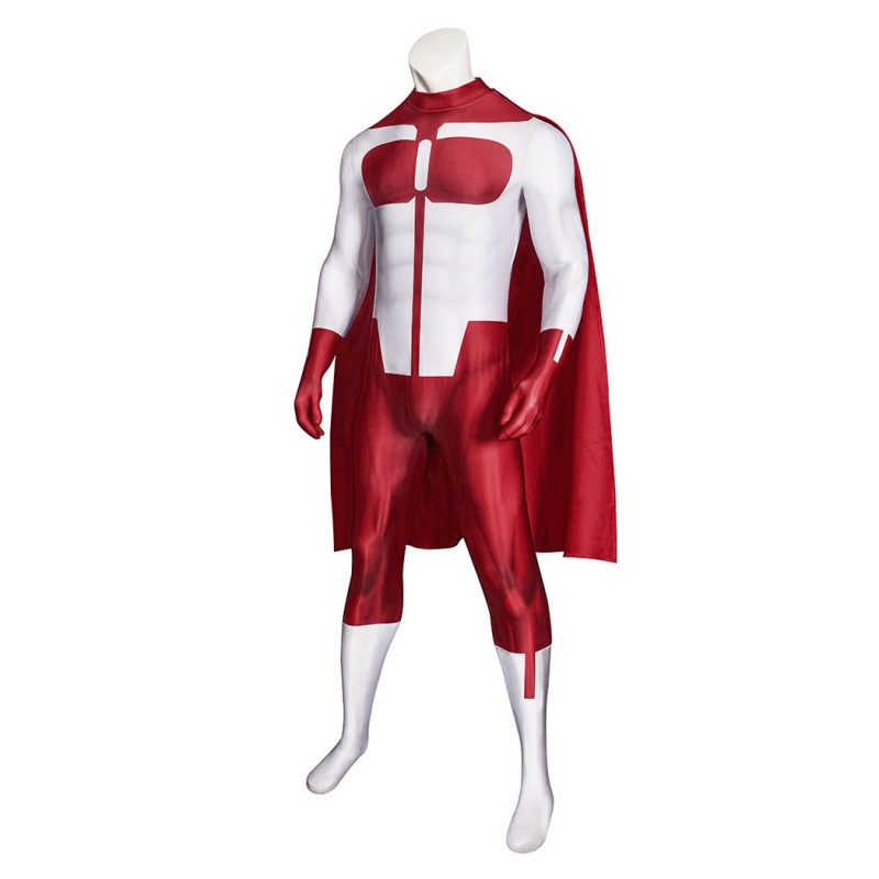 Invincible Omni-Man Grayson Costume Nolan Grayson Printed Jumpsuit Outfit for Men