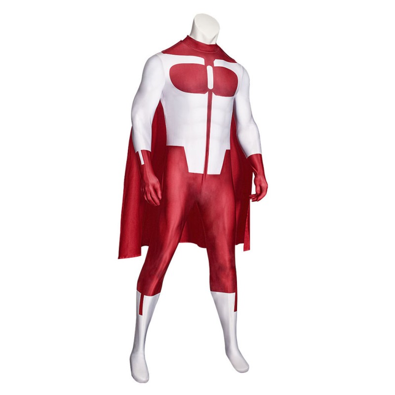 Invincible Omni-Man Grayson Costume Nolan Grayson Printed Jumpsuit Outfit for Men