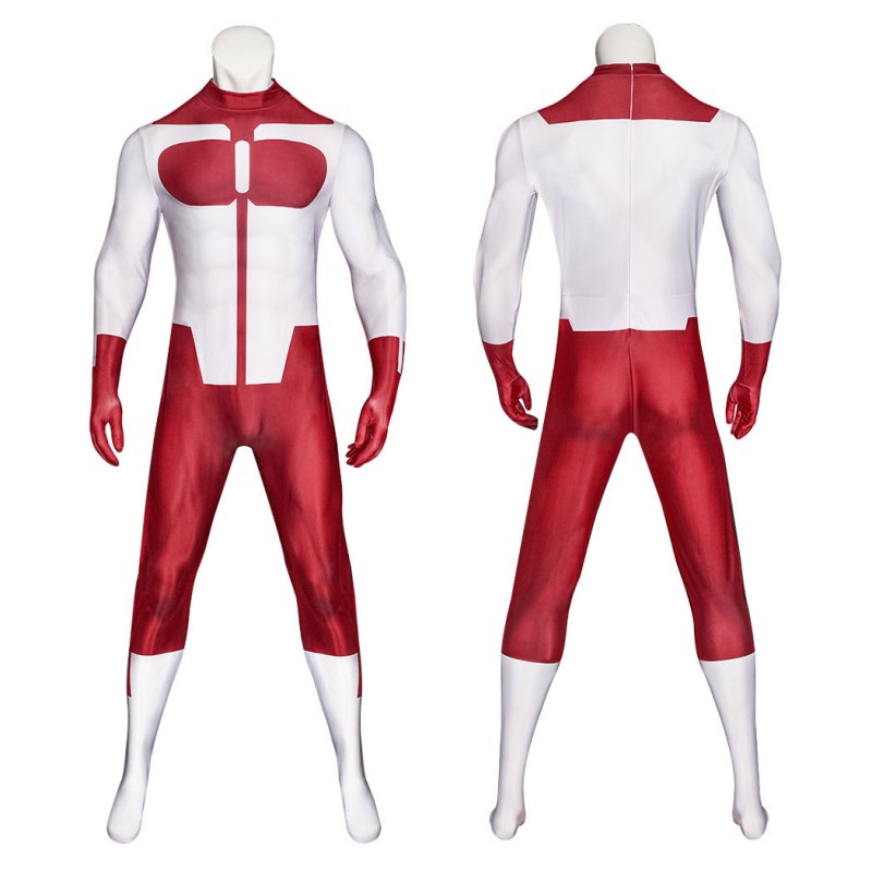 Invincible Omni-Man Grayson Costume Nolan Grayson Printed Jumpsuit Outfit for Men