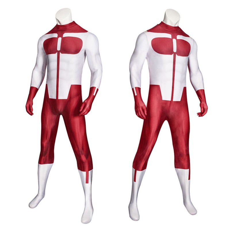 Invincible Omni-Man Grayson Costume Nolan Grayson Printed Jumpsuit Outfit for Men