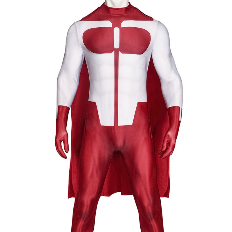 Invincible Omni-Man Grayson Costume Nolan Grayson Printed Jumpsuit Outfit for Men