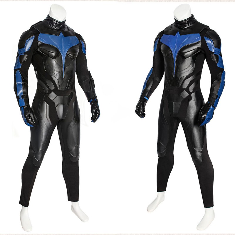 Nightwing Dick Grayson Cosplay Costume Titans Season 1 Suit Superhero Halloween Outfit