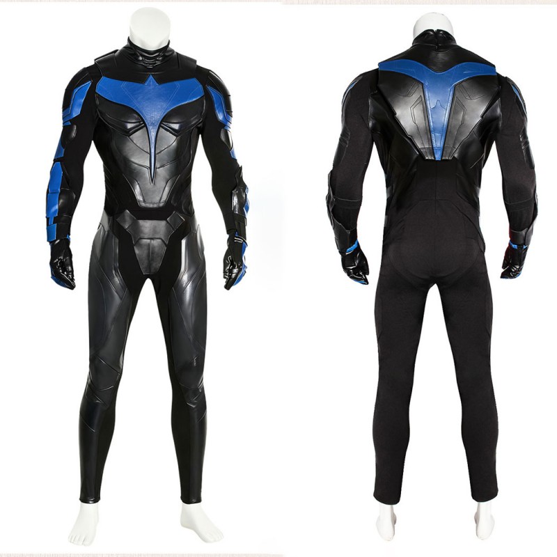 Nightwing Dick Grayson Cosplay Costume Titans Season 1 Suit Superhero Halloween Outfit