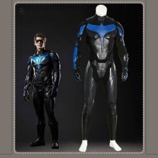 Nightwing Dick Grayson Cosplay Costume Titans Season 1 Suit Superhero Halloween Outfit