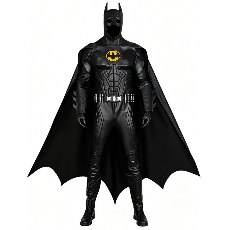 Michael Keaton Black Suit TF Barry Allen Movie Cosplay Costumes