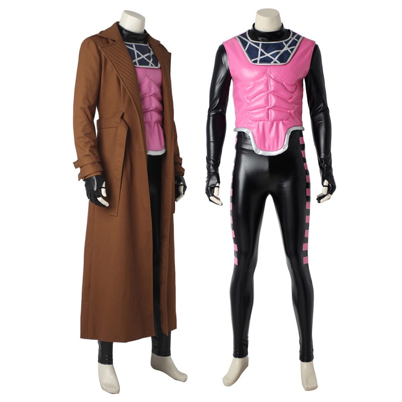 Gambit X-Men Costume Remy Etienne Lebeau Halloween Cosplay Suit