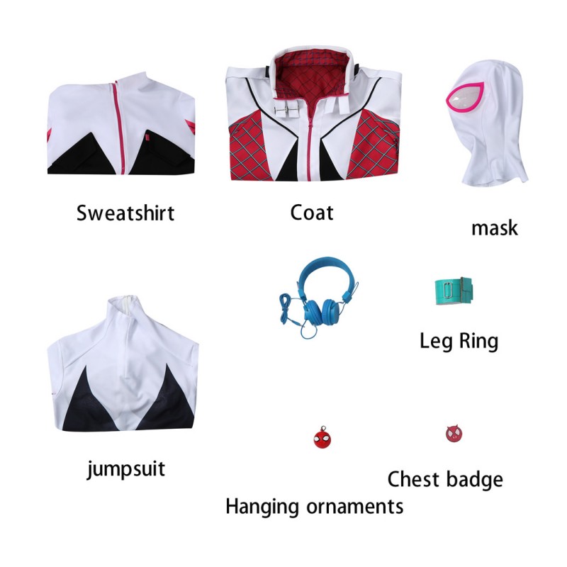All-New Spider-Gwen Ghost-Spider Cosplay Costume Spider Gwen Suit for Women