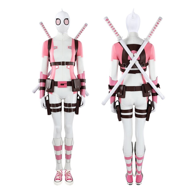 Gwenpool Cosplay Costume Gwen Stacy Halloween Outfit Women Suit