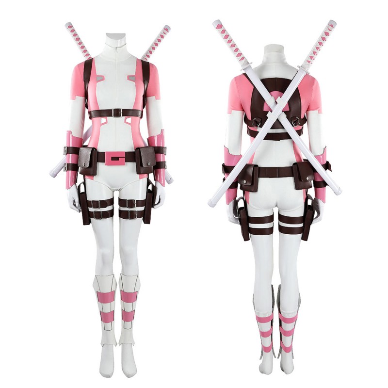 Gwenpool Cosplay Costume Gwen Stacy Halloween Outfit Women Suit