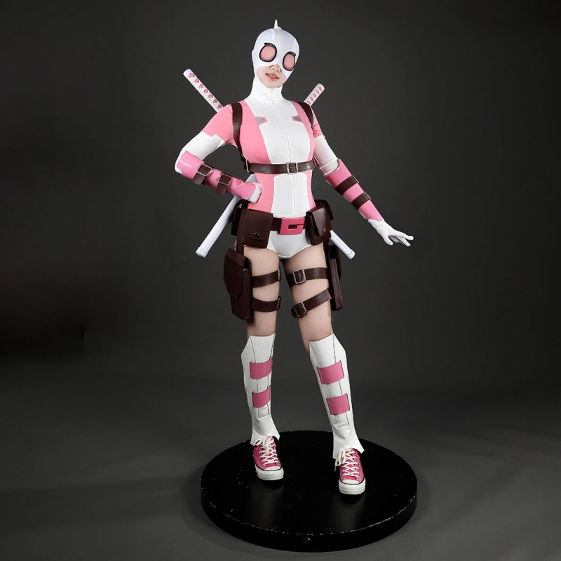 Gwenpool Cosplay Costume Gwen Stacy Halloween Outfit Women Suit