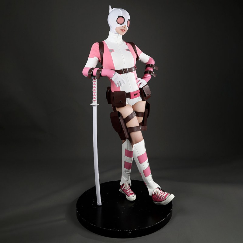 Gwenpool Cosplay Costume Gwen Stacy Halloween Outfit Women Suit