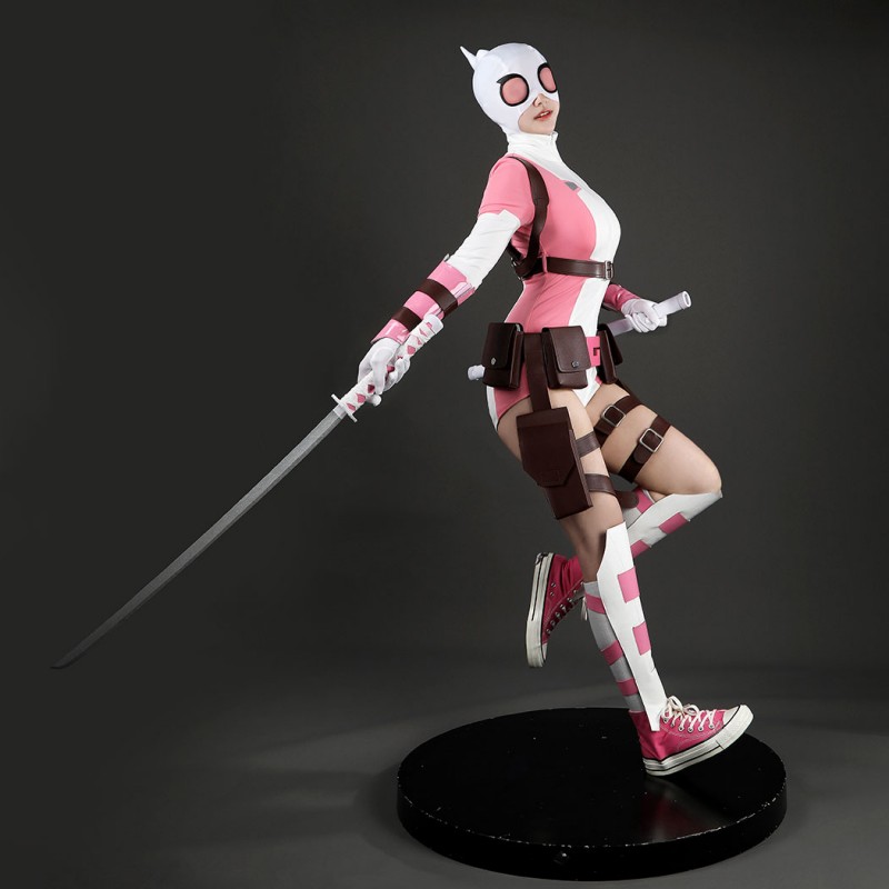 Gwenpool Cosplay Costume Gwen Stacy Halloween Outfit Women Suit