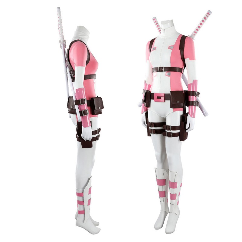 Gwenpool Cosplay Costume Gwen Stacy Halloween Outfit Women Suit