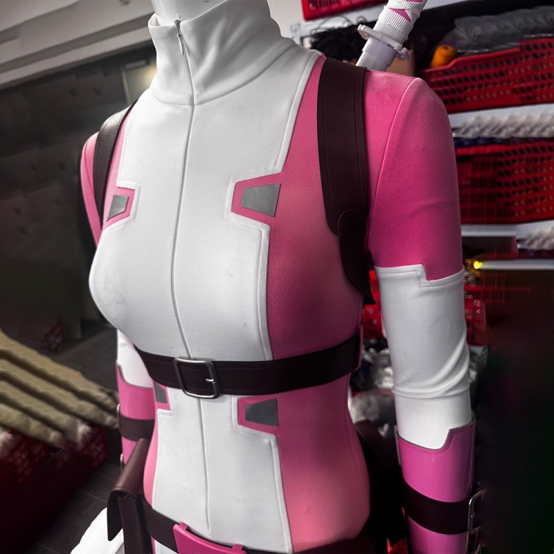 Gwenpool Cosplay Costume Gwen Stacy Halloween Outfit Women Suit