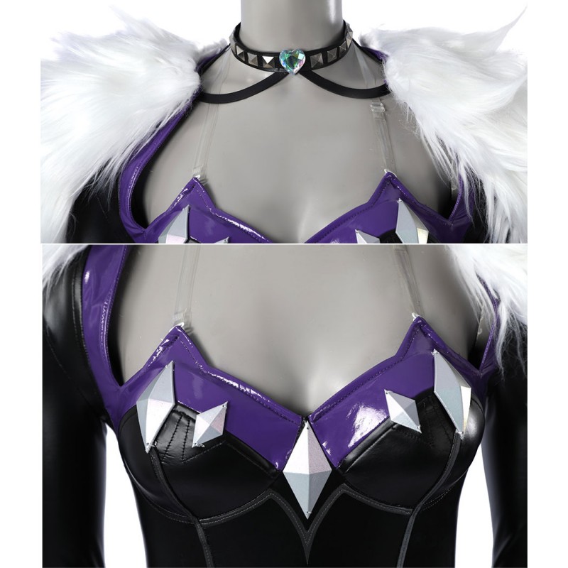 Marvel Rivals Black Cat Cosplay Costume Felicia Hardy Printed Jumpsuit Halloween Outfit for Women