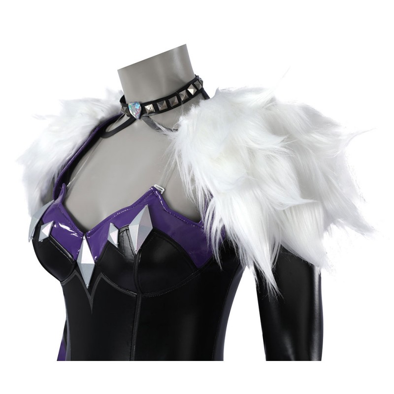 Marvel Rivals Black Cat Cosplay Costume Felicia Hardy Printed Jumpsuit Halloween Outfit for Women