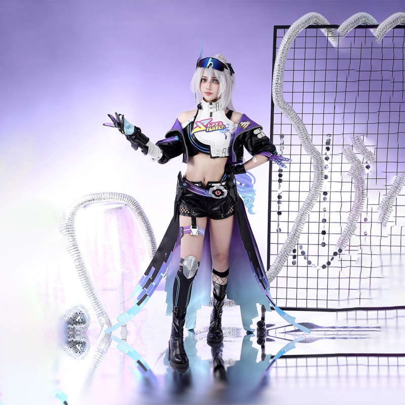 Honkai Star Rail Silver Wolf Cosplay Costume LV.999 Women’s Battle Suit Halloween Outfit