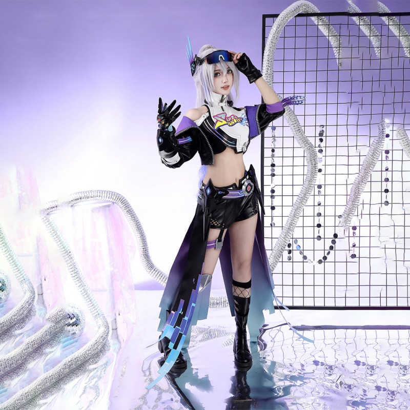 Honkai Star Rail Silver Wolf Cosplay Costume LV.999 Women’s Battle Suit Halloween Outfit