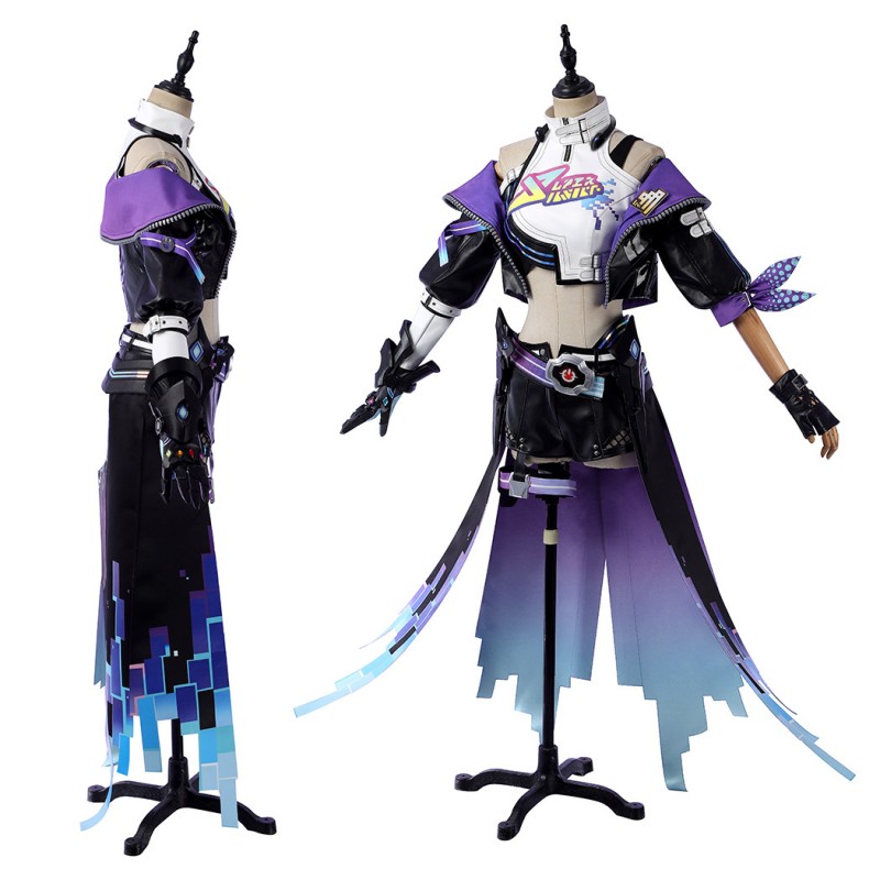 Honkai Star Rail Silver Wolf Cosplay Costume LV.999 Women’s Battle Suit Halloween Outfit