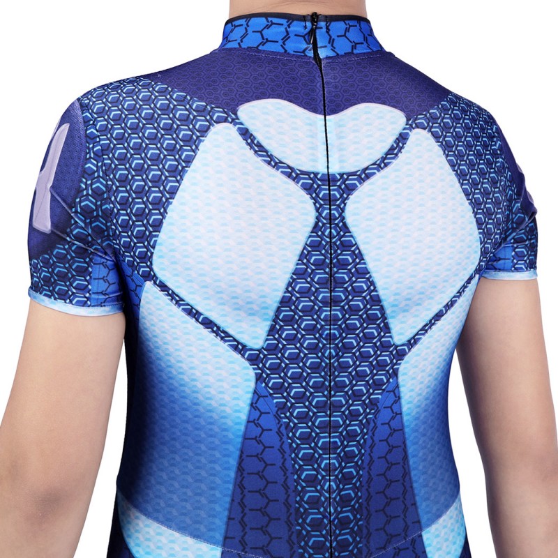 Kids A-Train Jumpsuit The Boys Season 1 Cosplay Costume Printed Suit