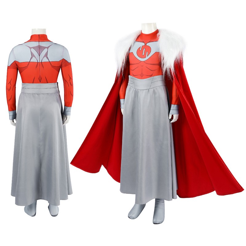 Kids Invincible Thragg Cosplay Costume Printed Viltrumite Jumpsuit