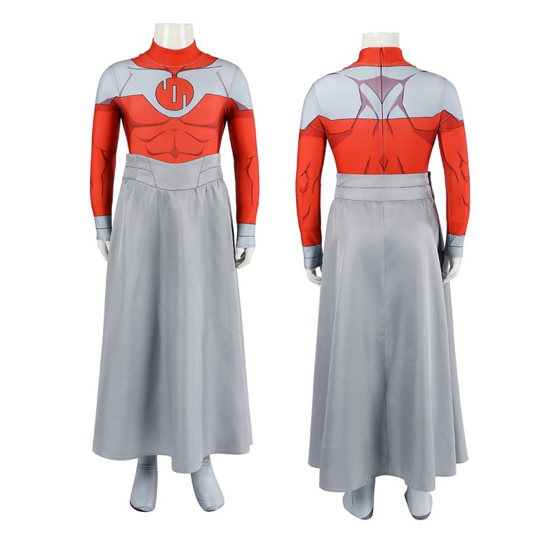 Kids Invincible Thragg Cosplay Costume Printed Viltrumite Jumpsuit