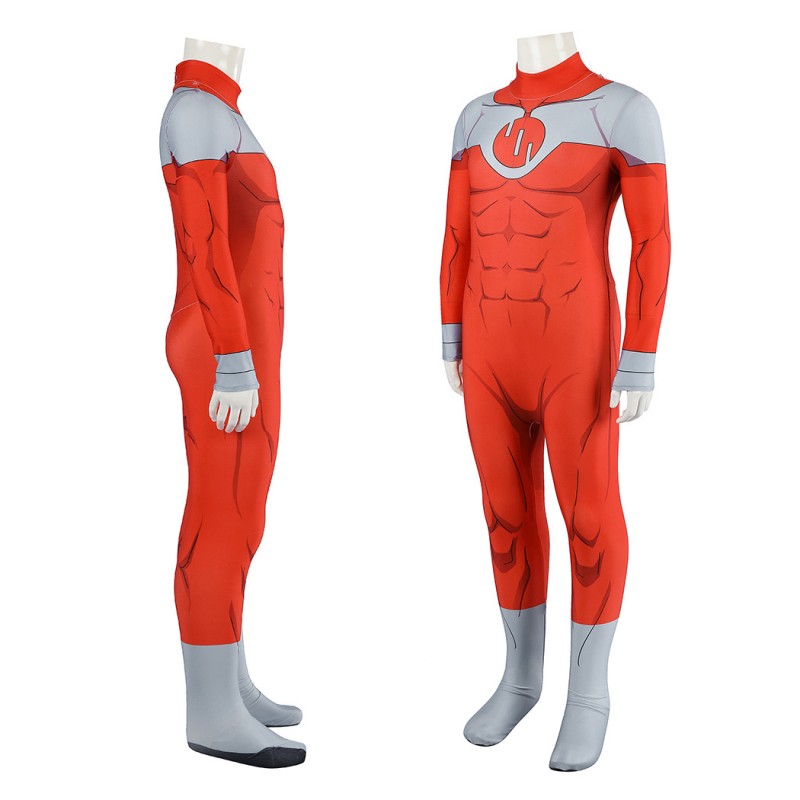 Kids Invincible Thragg Cosplay Costume Printed Viltrumite Jumpsuit