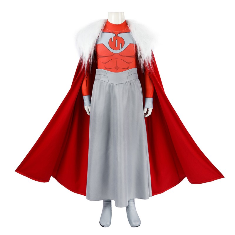 Kids Invincible Thragg Cosplay Costume Printed Viltrumite Jumpsuit
