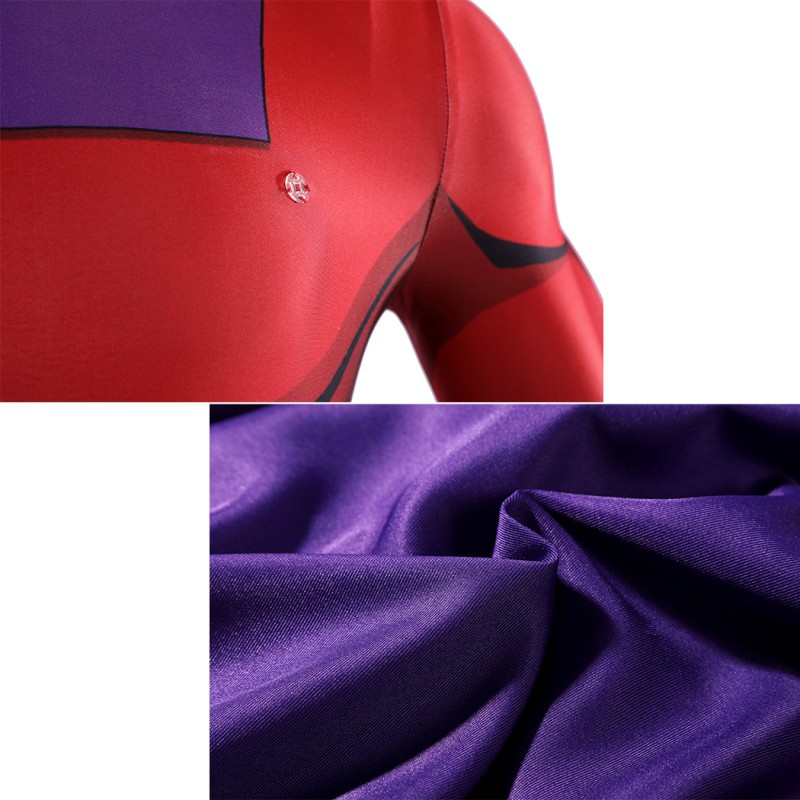 Magneto X-Men 97 Cosplay Costume Jumpsuit Printed Superhero Outfit for Adult