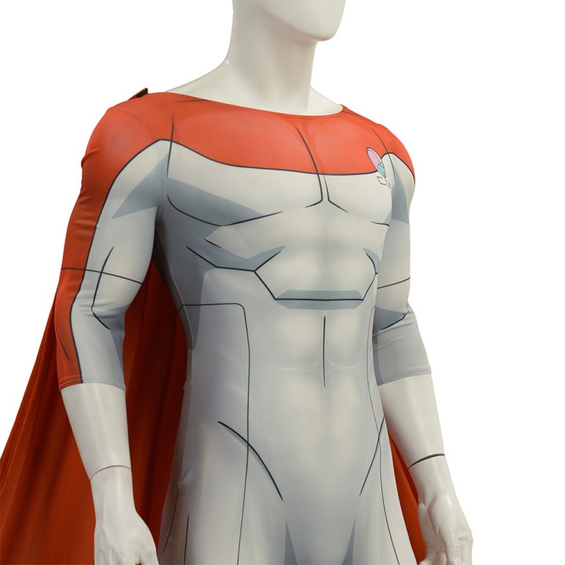 Invincible Season 4 Omni-Man Nolan Grayson Cosplay Costume Printed Jumpsuit Outfit for Men