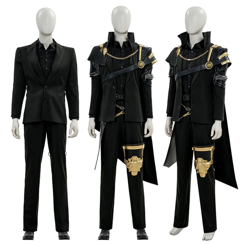 Final Fantasy XV Noctis Lucis Caelum Cosplay Costume The King Suit  Black Outfit