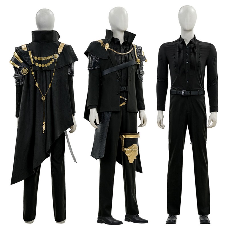 Final Fantasy XV Noctis Lucis Caelum Cosplay Costume The King Suit  Black Outfit