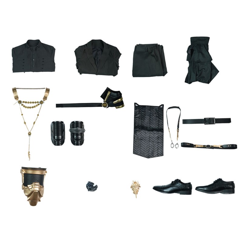 Final Fantasy XV Noctis Lucis Caelum Cosplay Costume The King Suit  Black Outfit