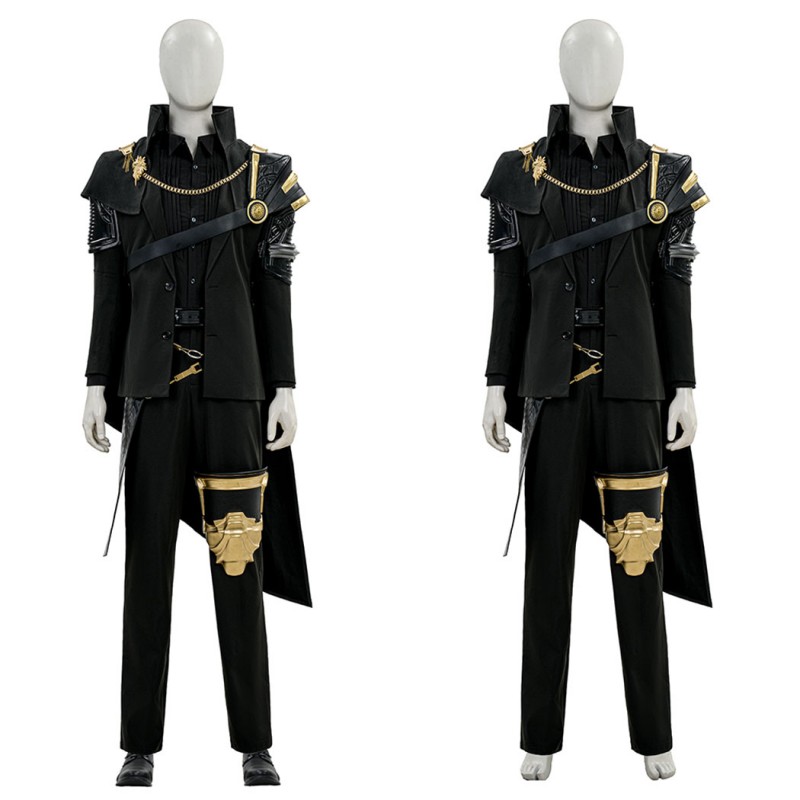 Final Fantasy XV Noctis Lucis Caelum Cosplay Costume The King Suit  Black Outfit
