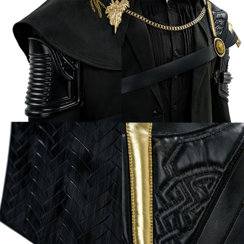 Final Fantasy XV Noctis Lucis Caelum Cosplay Costume The King Suit  Black Outfit