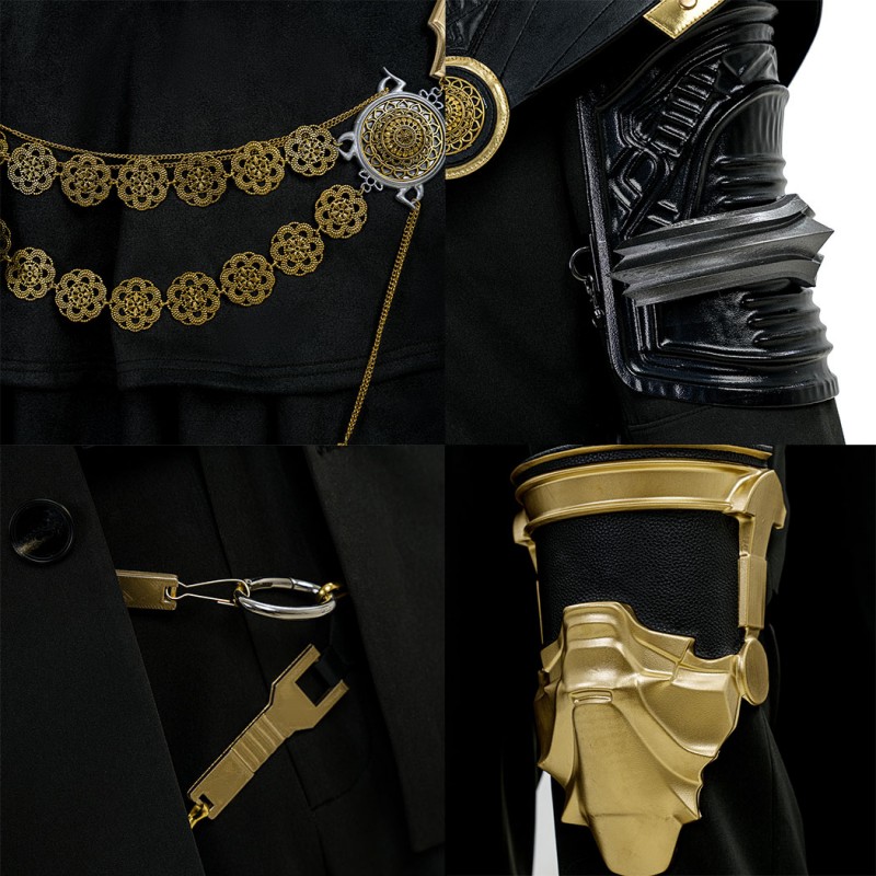 Final Fantasy XV Noctis Lucis Caelum Cosplay Costume The King Suit  Black Outfit