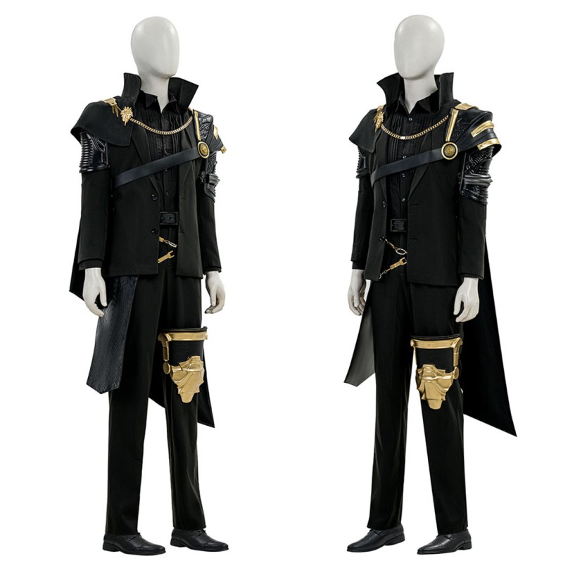 Final Fantasy XV Noctis Lucis Caelum Cosplay Costume The King Suit  Black Outfit