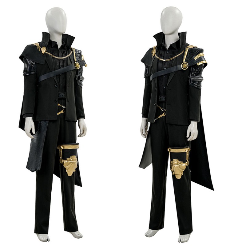 Final Fantasy XV Noctis Lucis Caelum Cosplay Costume The King Suit  Black Outfit