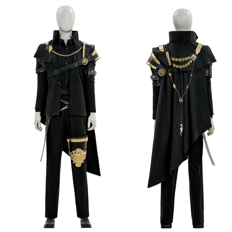 Final Fantasy XV Noctis Lucis Caelum Cosplay Costume The King Suit  Black Outfit