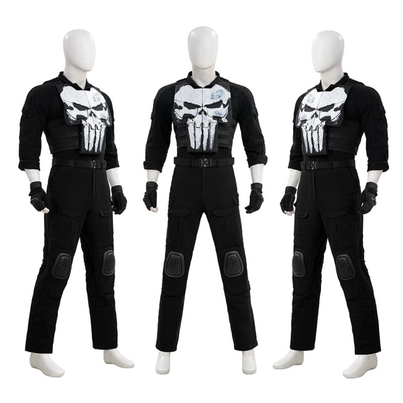 The Punisher Frank Castle Costume Daredevil Born Again Black Cosplay Suit