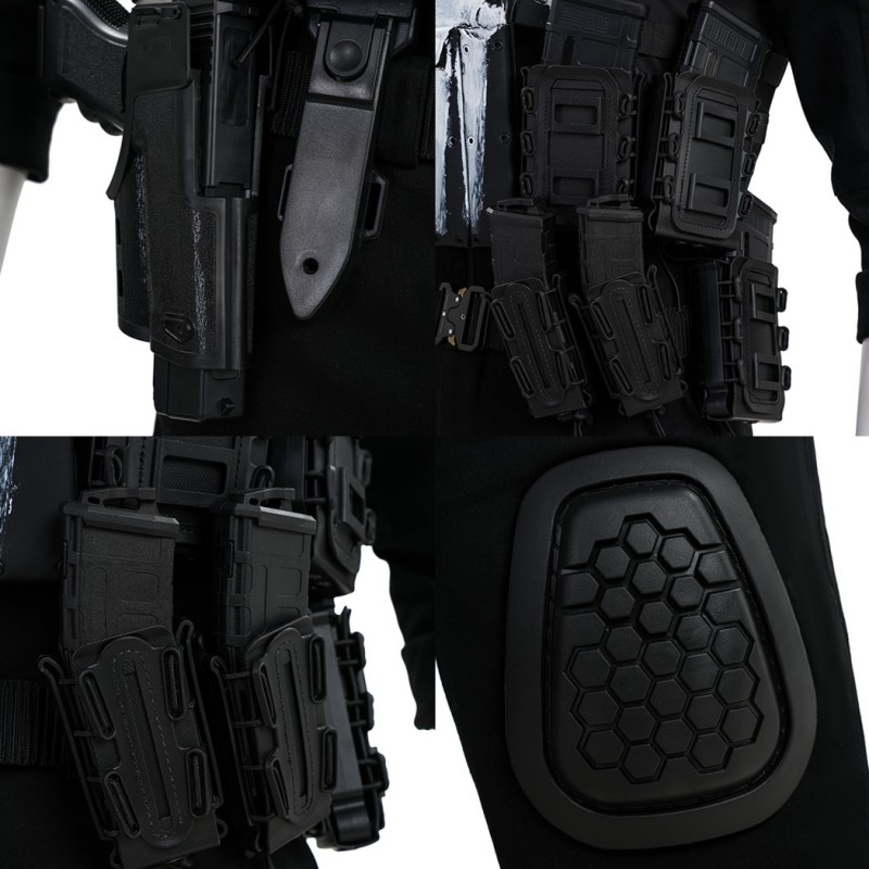 The Punisher Frank Castle Costume Daredevil Born Again Black Cosplay Suit