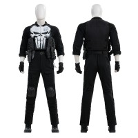 The Punisher Frank Castle Costume Daredevil Born Again Black Cosplay Suit