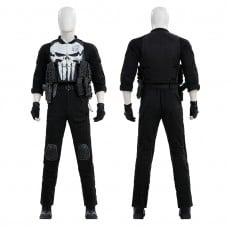 The Punisher Frank Castle Costume Daredevil Born Again Black Cosplay Suit