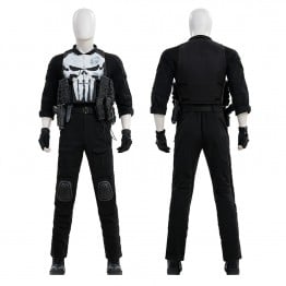 Ready To Ship - The Punisher Frank Castle Costume Daredevil Born Again Black Cosplay Suit