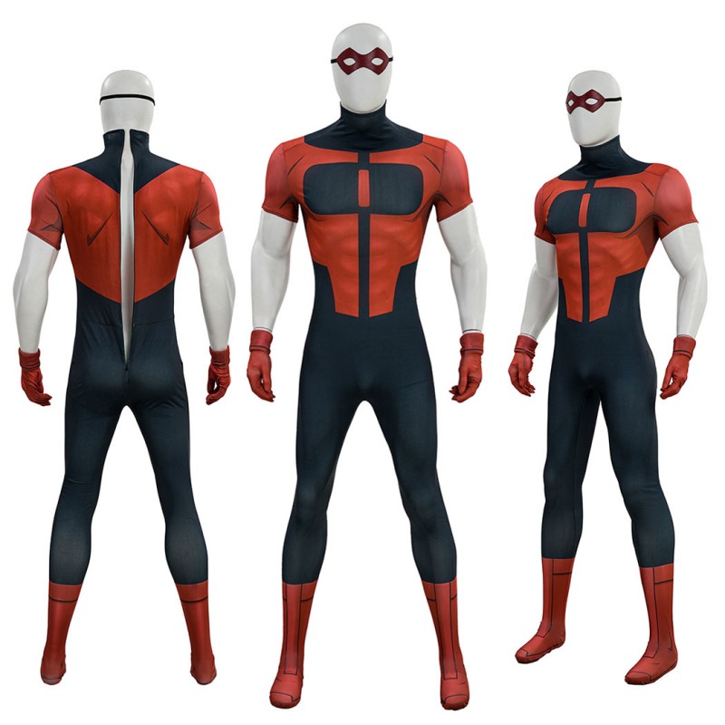 Invincible Season 4 Oliver Grayson Cosplay Costume Omni-Boy Printed Jumpsuit Outfit for Men
